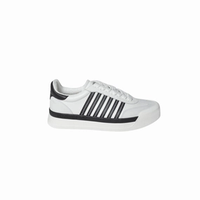 New Jersey Sneakers In White Leather football shoes