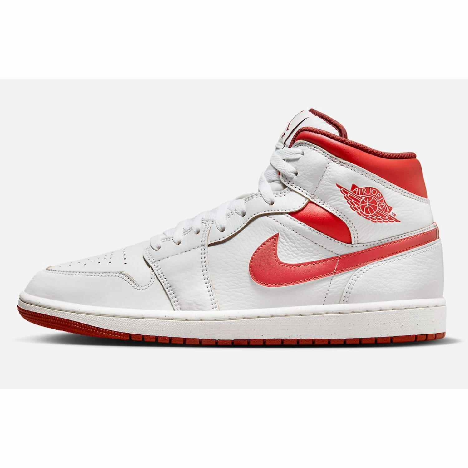 horizontal - design shoes professional runner Nike Air Jordan 1 Mid SE White/Lobster-Dune Red-Sail  FJ3458-160 Men's