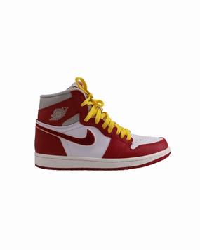 all - terrain running shoes Nike Air Jordan 1 Retro High Top Sneakers in Iron Ore/Red Varsity Leather