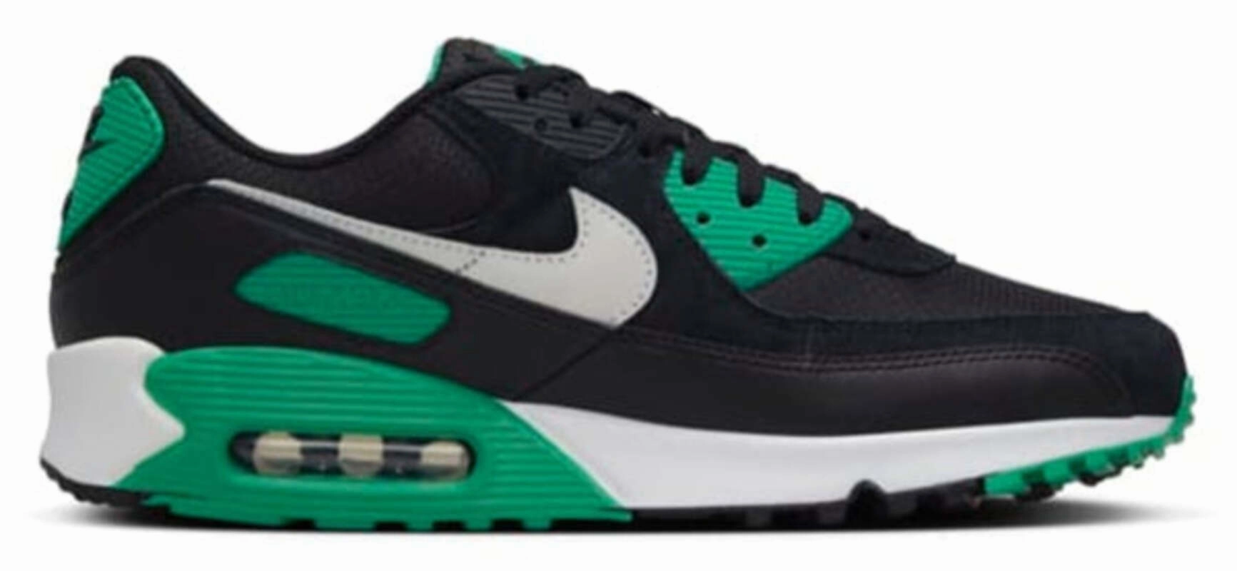 color run running wear optimal - running Nike Air Max 90 Black Stadium Green