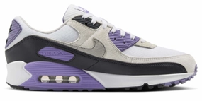 Nike Air Max 90 White Dusty Amethyst Photon Dust Light Smoke Grey removable - insole - convenience shoes Running - companion
