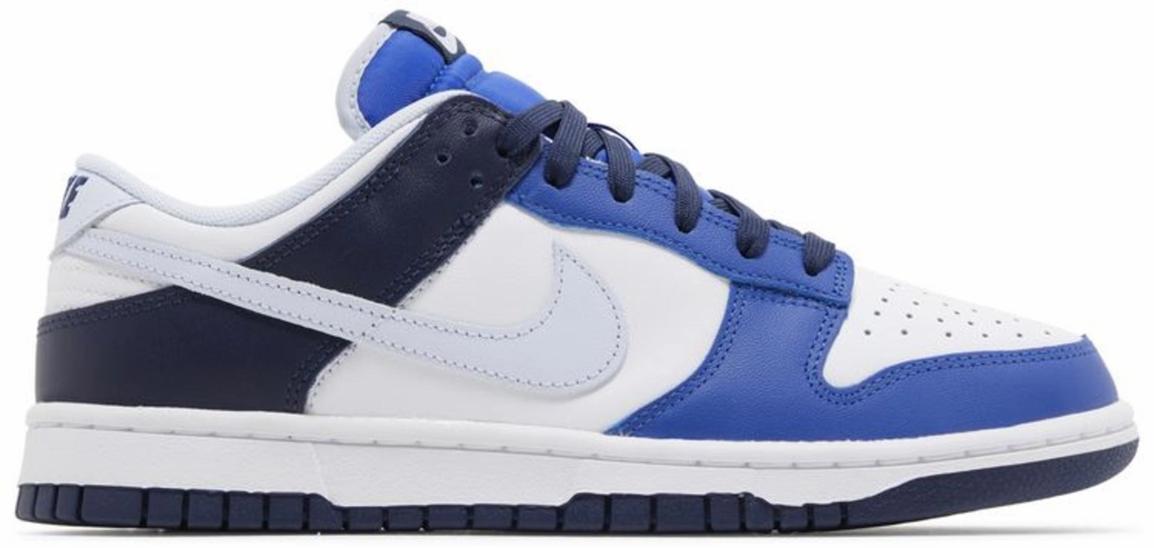 Nike Dunk Low Game Royal Midnight Navy running in corporate runs shoes