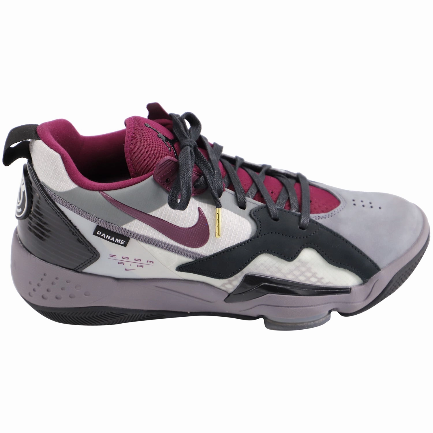 Shock Absorbing lower - back support Nike Jordan x Paris Saint-Germain Zoom '92 Bordeaux in Neutral Black & Grey Synthetic