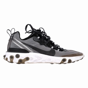 glow - in - the - dark run running gear running speed training Nike React Element 87 Sneakers in Anthracite Black Synthetic