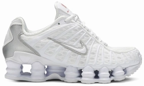 Lace Up Design Nike Shox TL White Metallic Silver