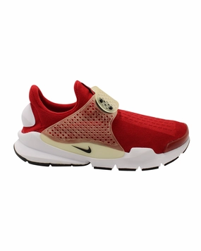 running for stress relief style - enhanced shoes Nike Sock Dart in Gym Red Nylon