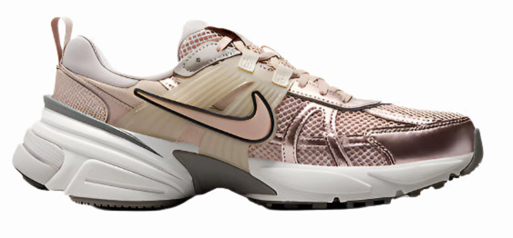 social running shoe appeal Nike V2K Run Particle Beige College Grey Light Bone (Women's)