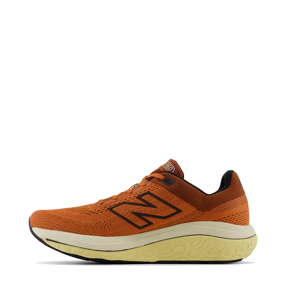 New Balance Men's Fresh Foam X 860v14 Sneaker in Infield Clay with Relic Brown and Black Outdoor sports shoes stability feature