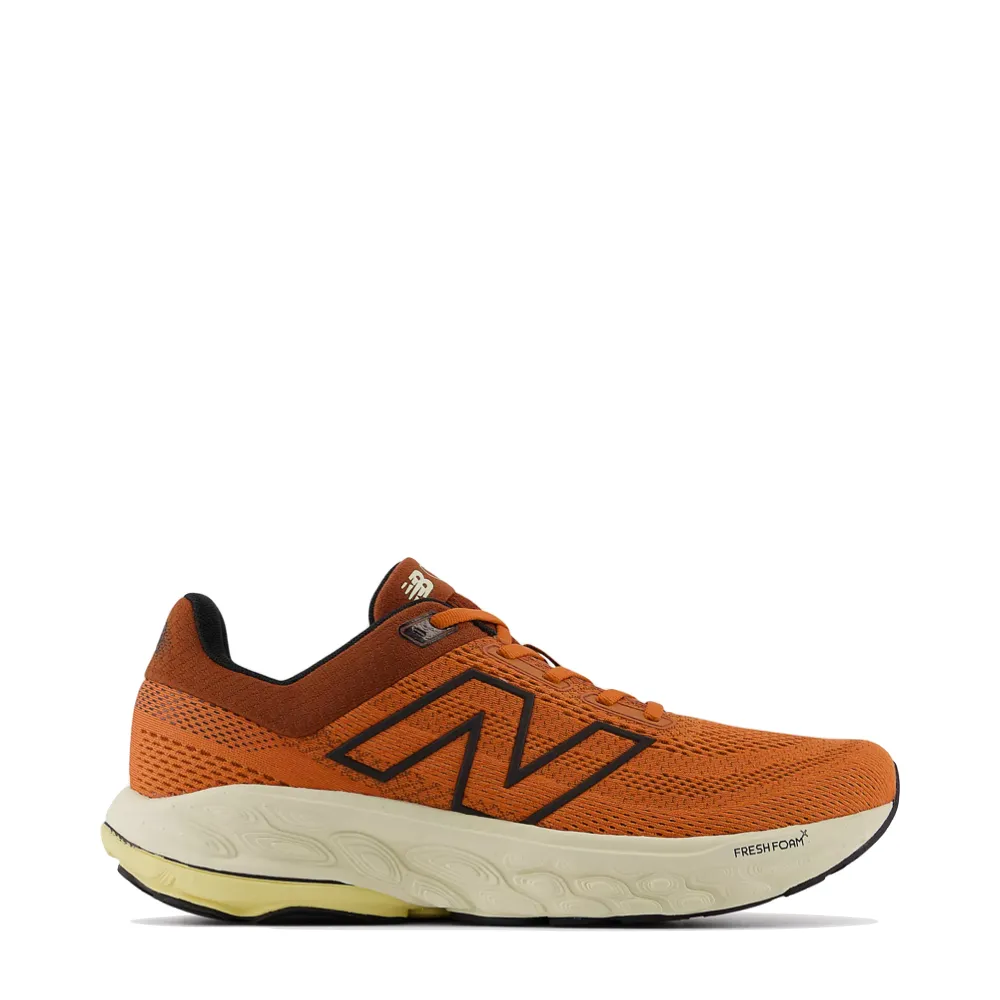 eco - friendly material shoes breathable mesh performance New Balance Men's Fresh Foam X 860v14 Sneaker in Infield Clay with Relic Brown and Black