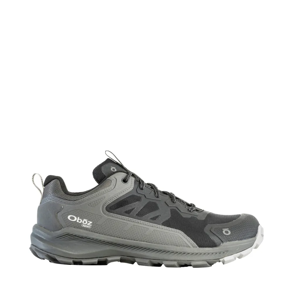 Oboz Men's Katabatic Low Waterproof Hiker in Charcoal padded lining High Quality