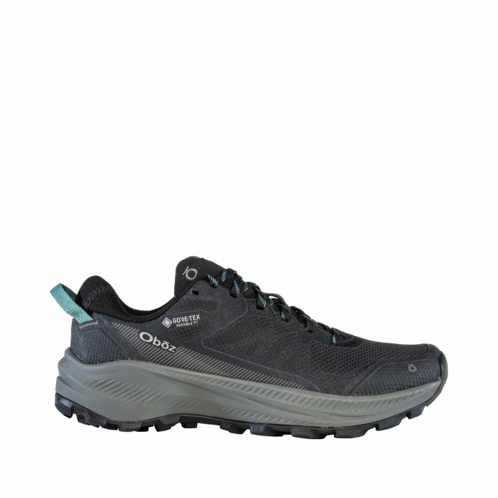 Oboz Women's Katabatic LT Low GTX Waterproof Hiker in Black Sea Off Grid