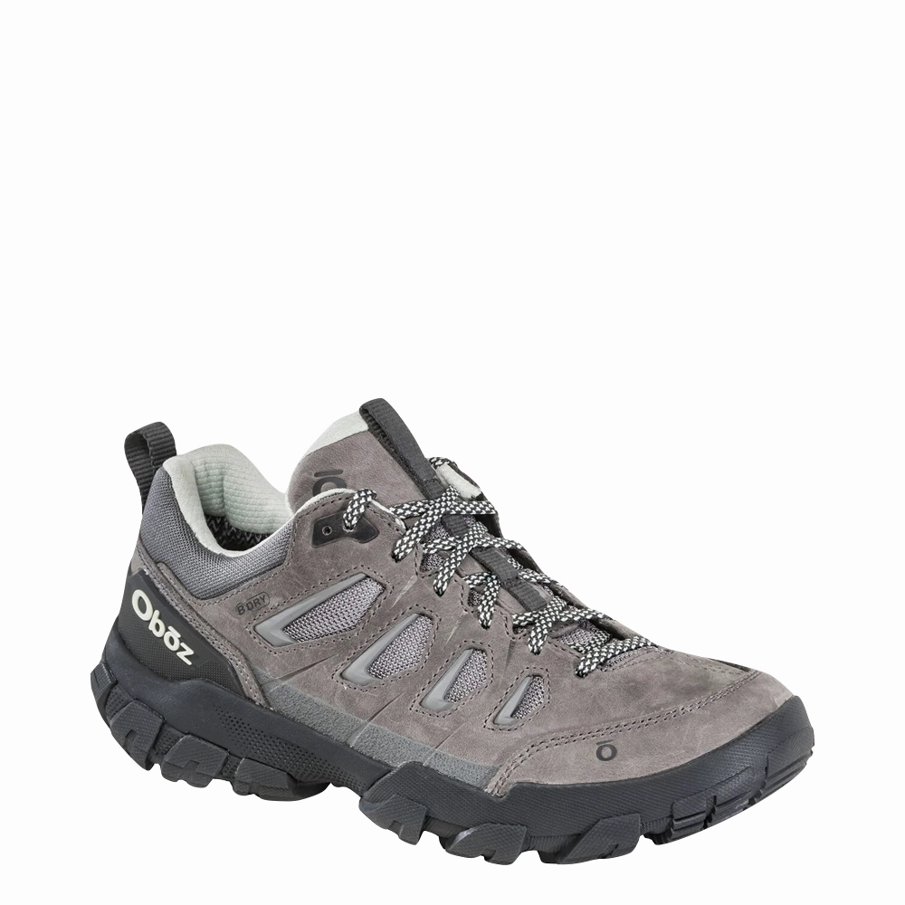 Long Trekking Fit Outdoor Comfort Oboz Women's Sawtooth X Low Waterproof Hiker in Hazy Gray