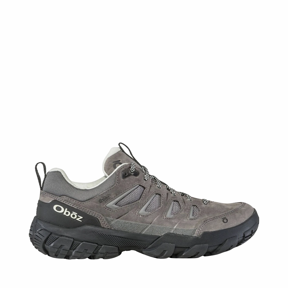 Dust Guard Oboz Women's Sawtooth X Low Waterproof Hiker in Hazy Gray