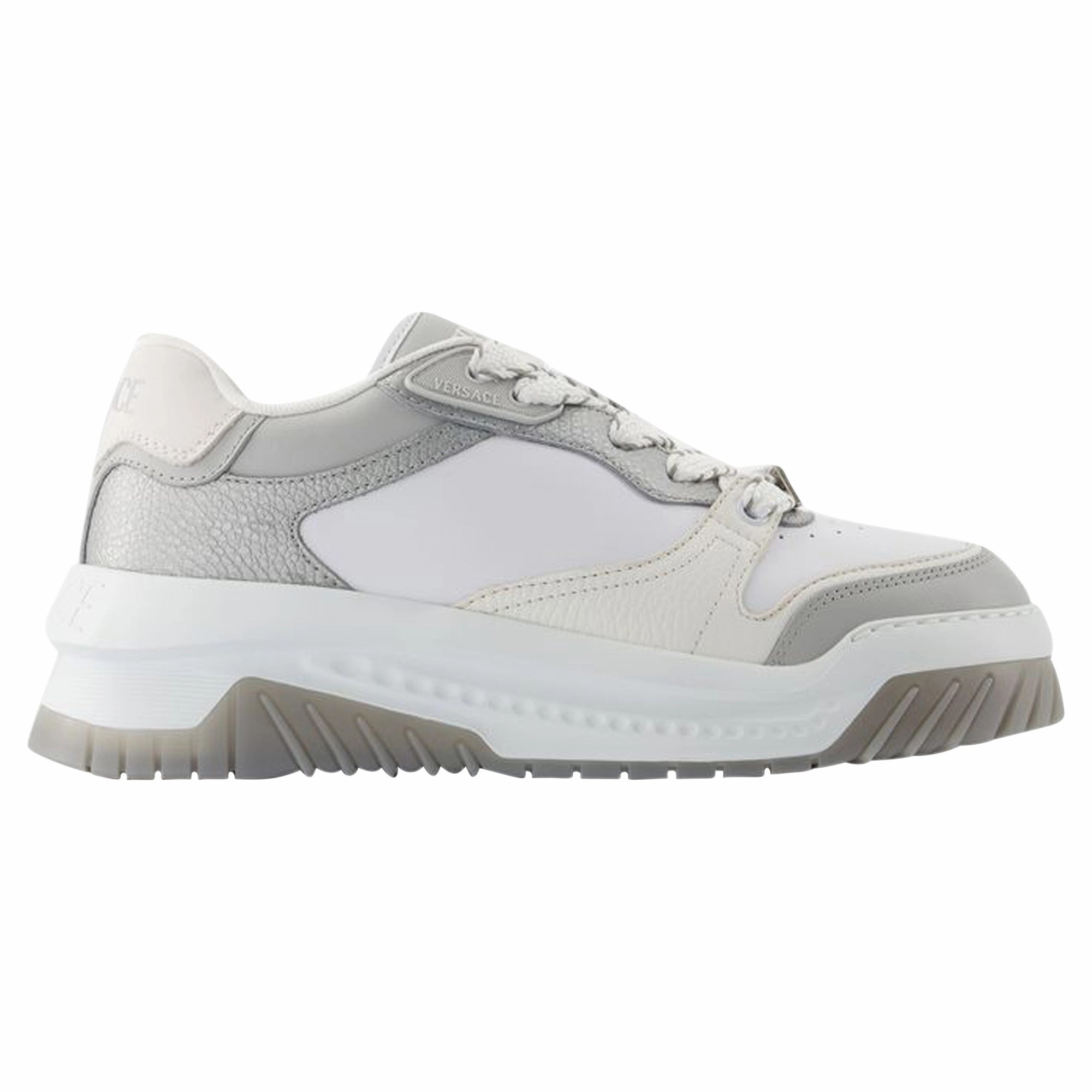 Odissea Sneakers - Versace - Leather - Grey/Black Marathon Preparation hybrid sole shoes