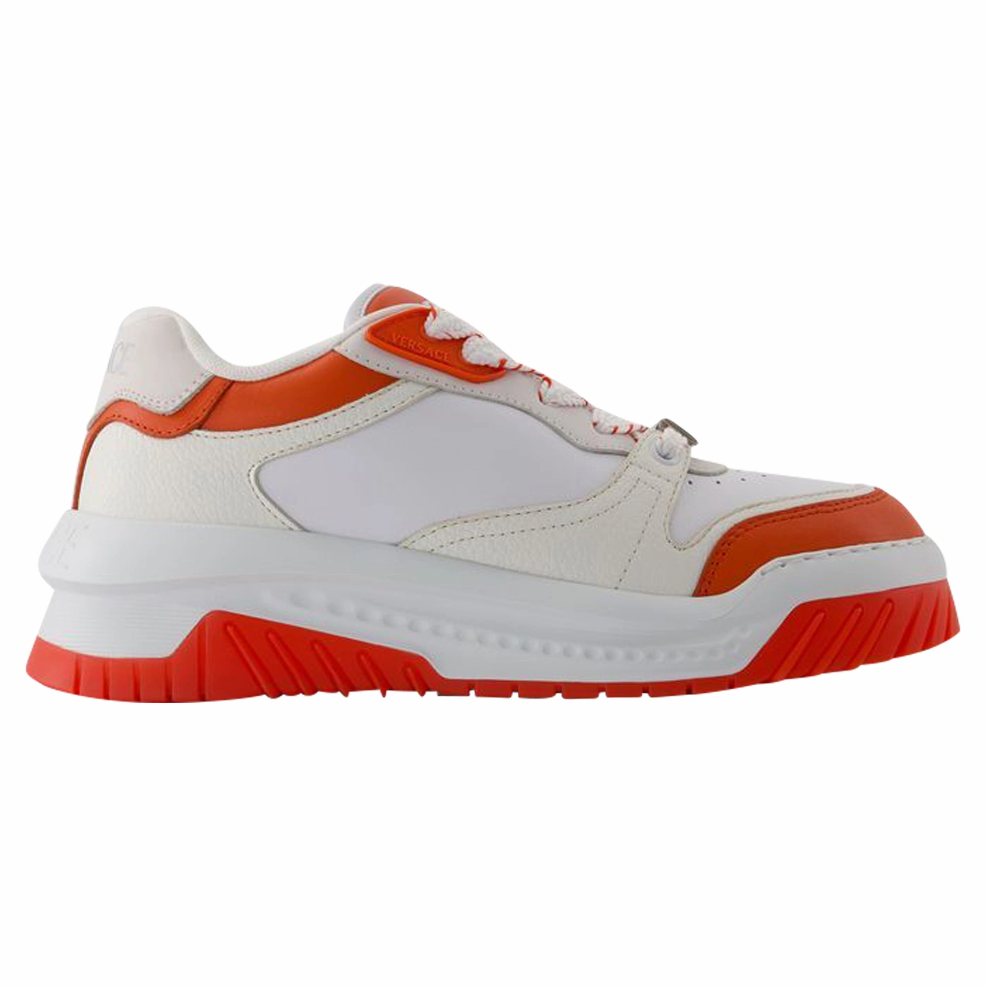 running in the evening shoes concrete running shoes Odissea Sneakers - Versace - Leather - White