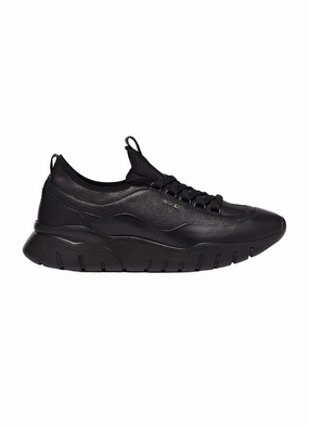 Bally Bikki 6234206 Men's Black Lamb Plain Leather Sneakers US 6 running in a group shoes agility equipment