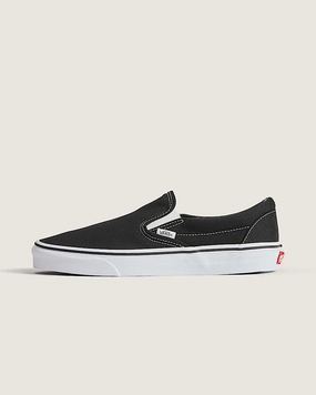 Vans Skate Slip-On Black/White Shoes curved track running wear Popular Choice