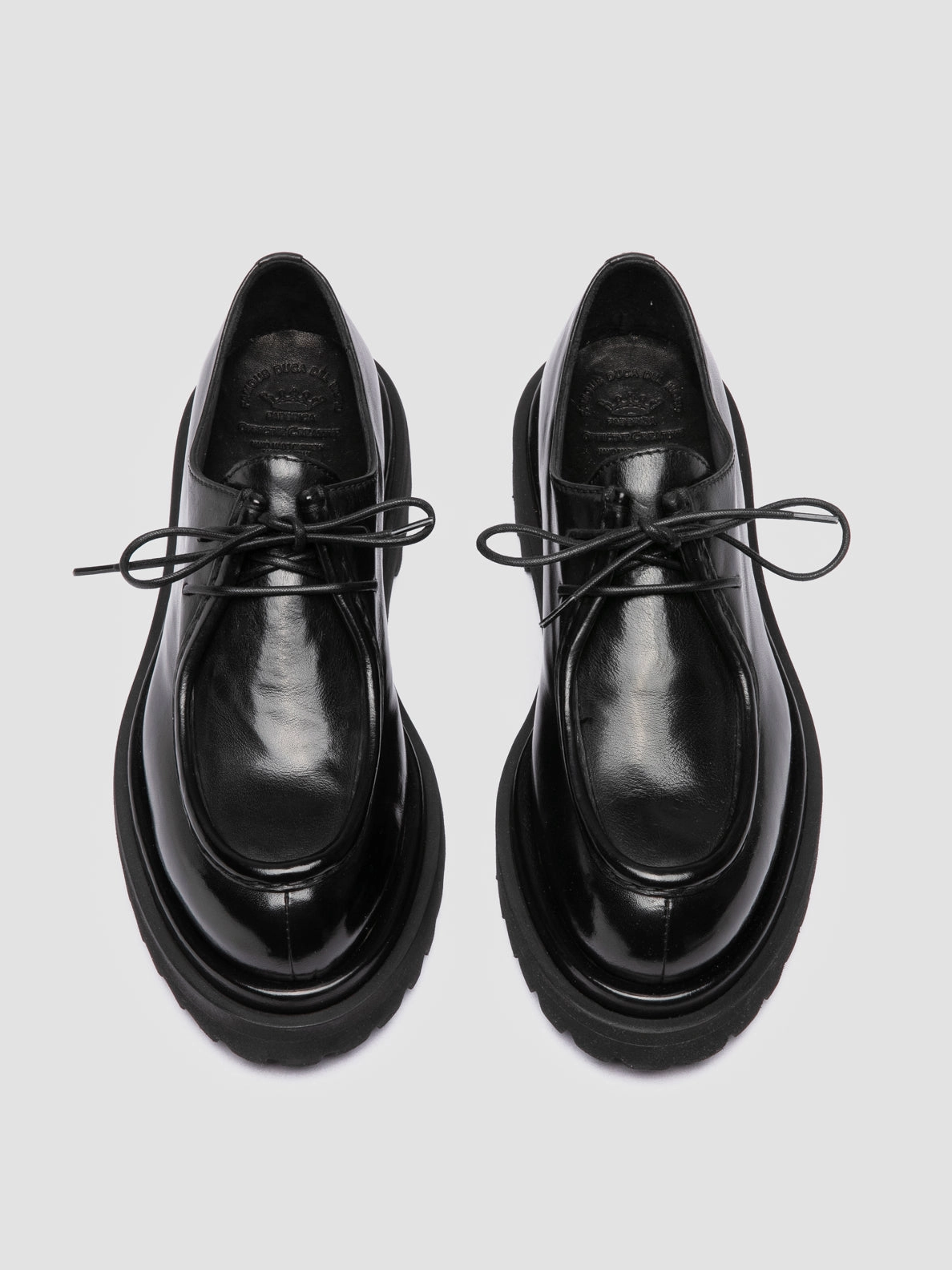 No Pain WISAL DD 125 - Black Leather Derby Shoes