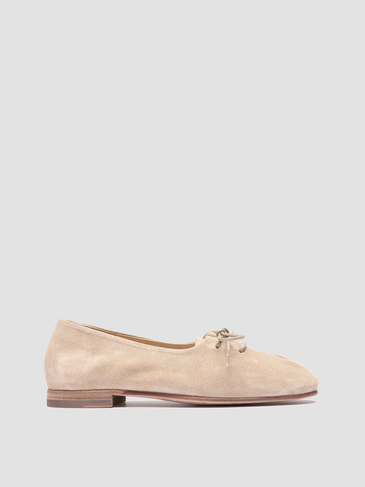 Full Support OLIVER 102 - Beige Suede Ballerina Shoes