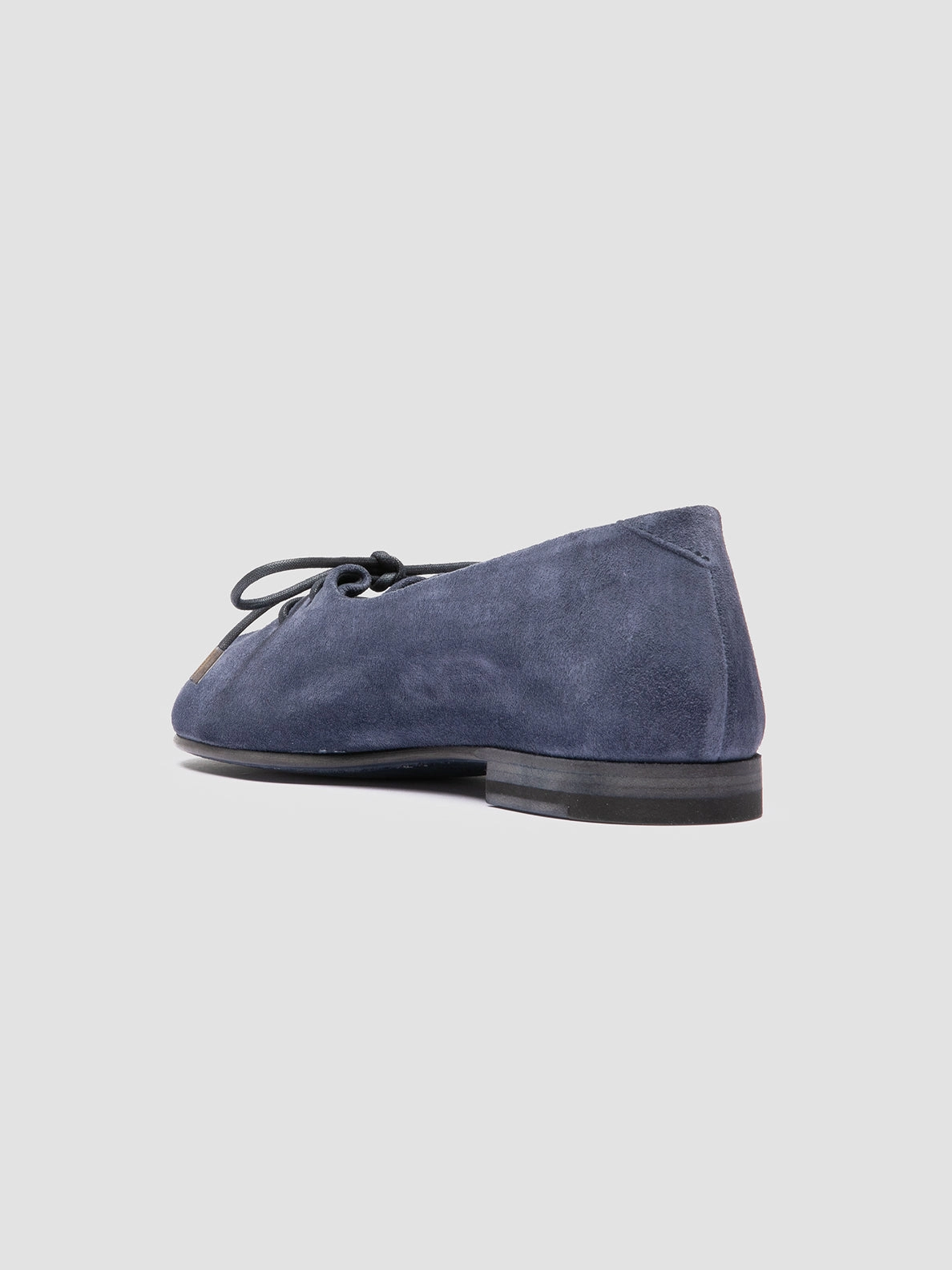 OLIVER 102 - Blue Suede Ballerina Shoes Comfy Footing