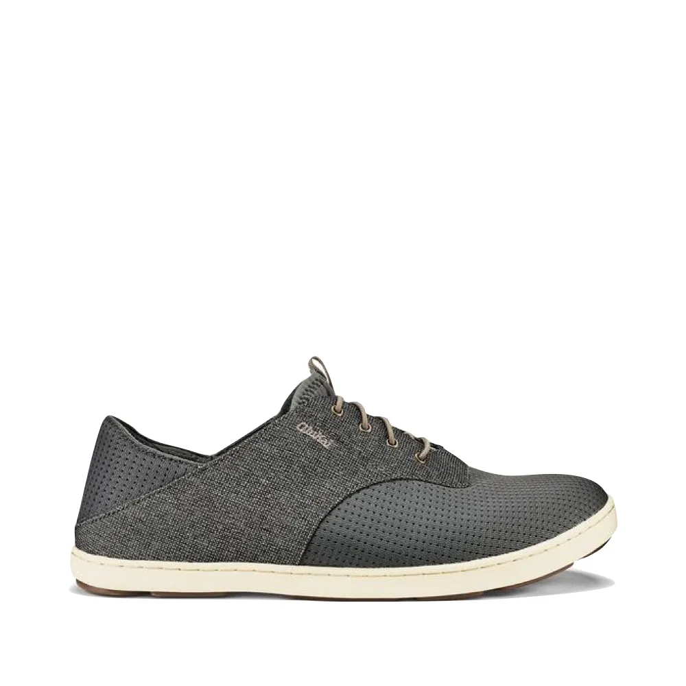 Race Pace Strong Hike OluKai Men's Nohea Moku Mesh Slip On in Charcoal