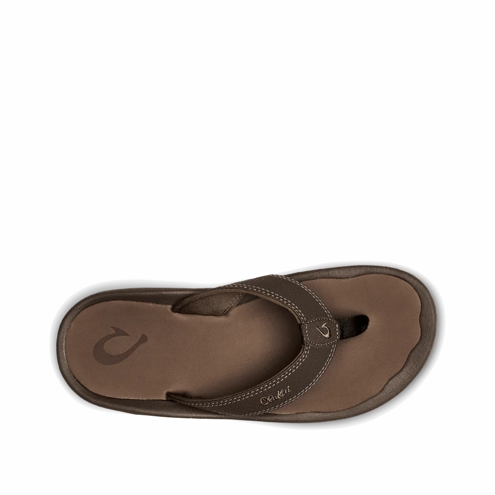 Durable Fit Sleek Vacation Sandals Olukai Men's Ohana Thong Sandal in Dark Java