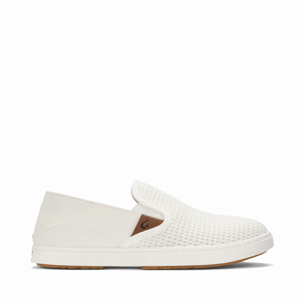 Foam Support Secure Motion OluKai Women's Pehuea Mesh Slip On in Bright White