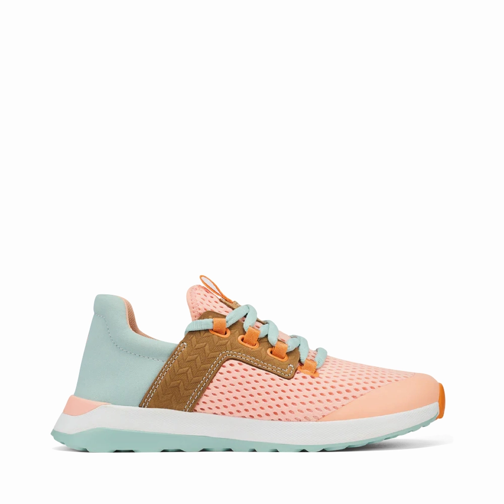Weather Ready Suede Warm OluKai Women's Wailuku Sneaker in Peach/Swell