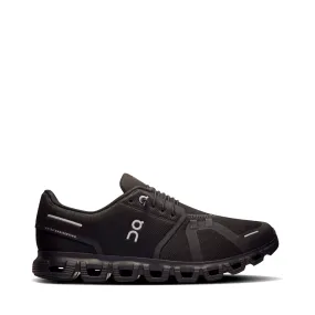 On Men's Cloud 6 Sneaker in Black/Black short - distance running shoes