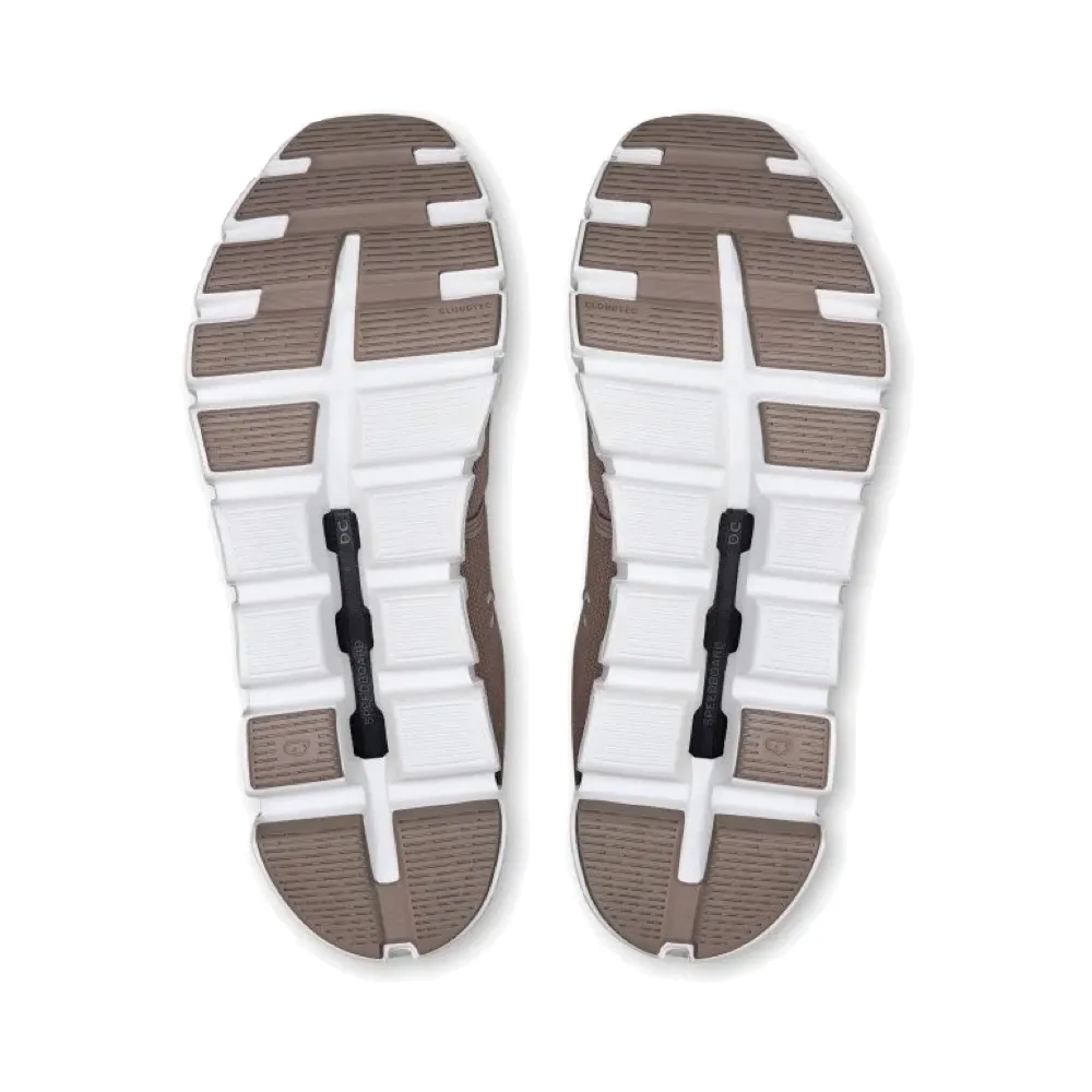 casual runners' footwear running strength training On Men's Cloud 6 Sneaker in Fog/White