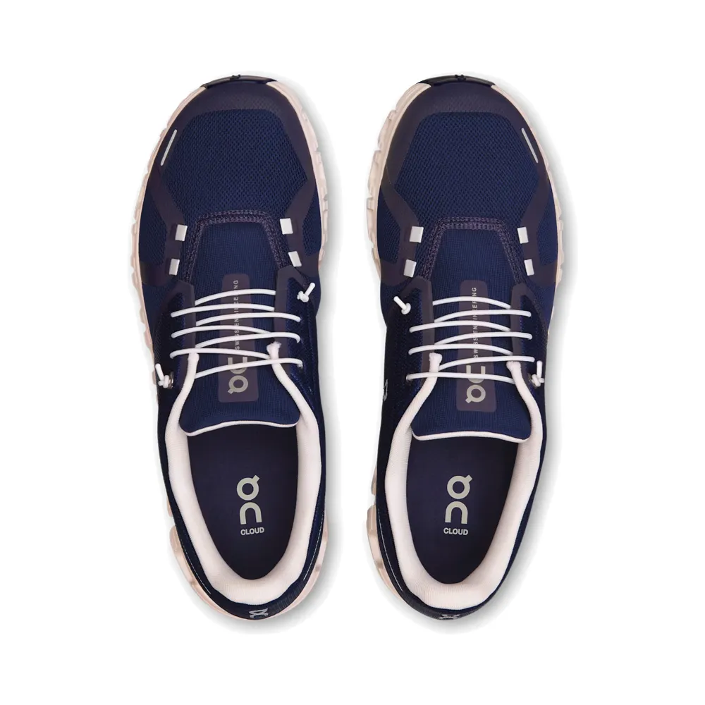 running in a canyon shoes On Men's Cloud 6 Sneaker in Midnight/White
