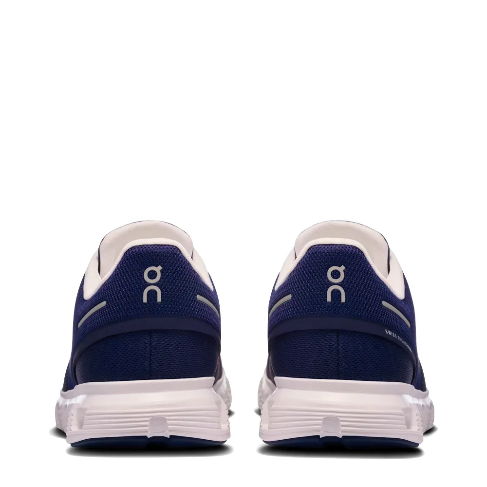On Men's Cloud 6 Sneaker in Midnight/White fitness activities
