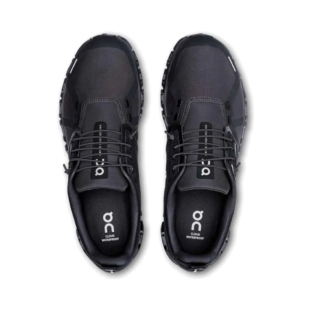 On Men's Cloud 6 Waterproof Sneaker in Black/Black Style - savvy weekday shoes
