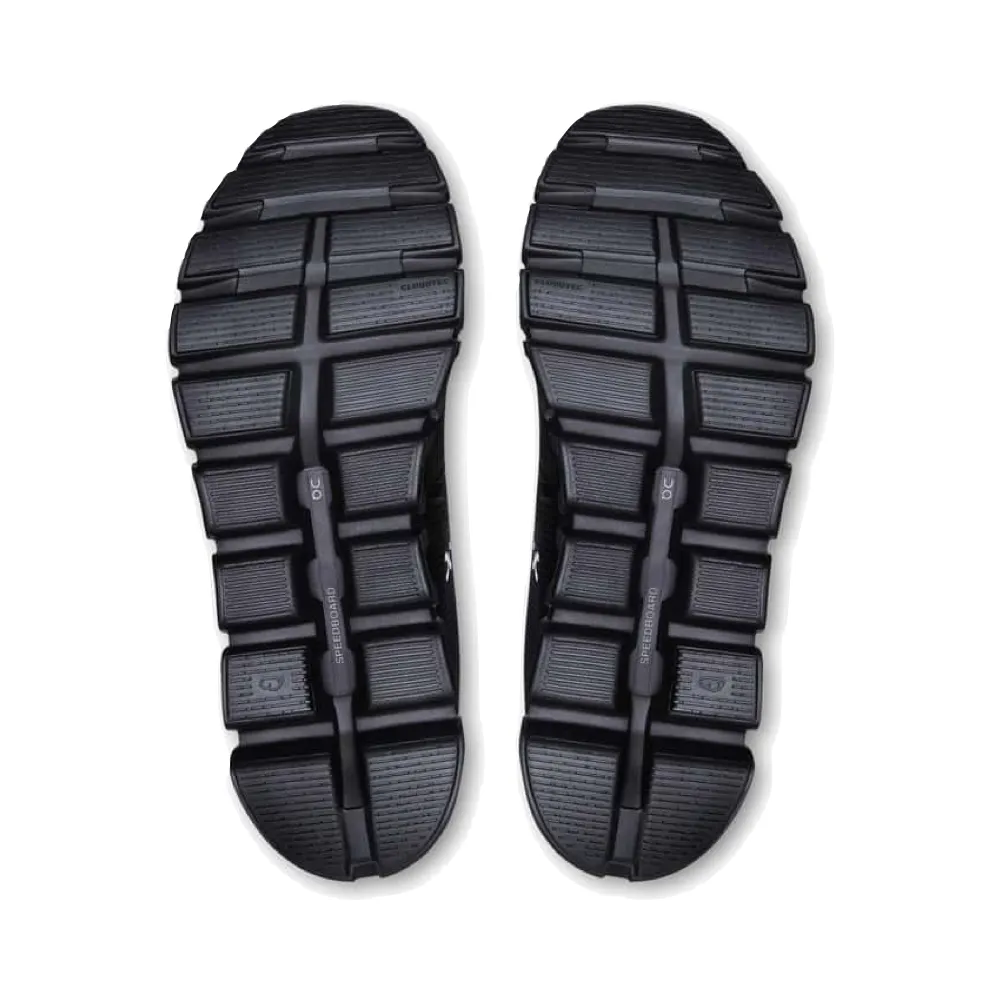 running during a full moon adult use On Men's Cloud 6 Waterproof Sneaker in Black/Black