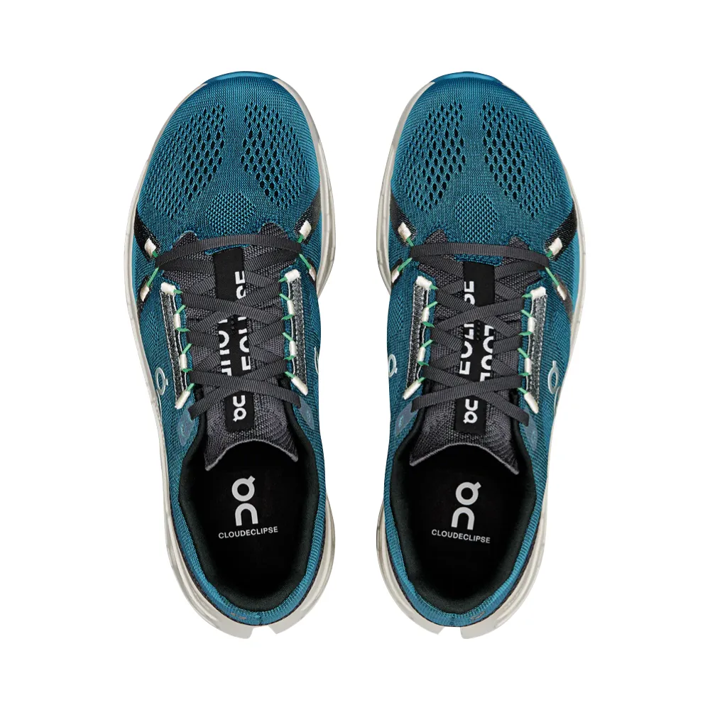 On Men's Cloudeclipse Sneaker in Niagara/Ivory exploration