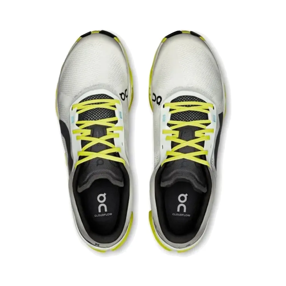 On Men's Cloudflow 5 Sneaker in White/Lime MDOutsole