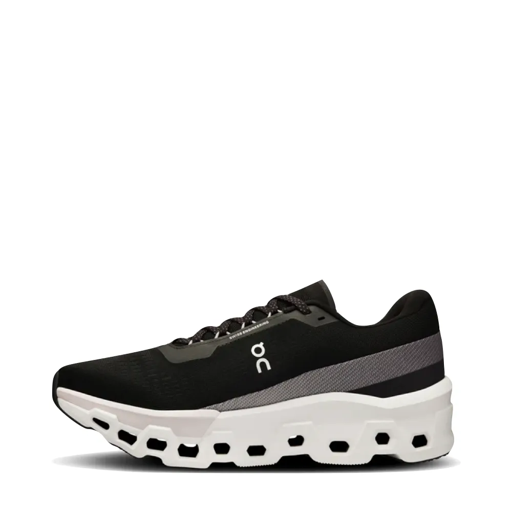 On Men's Cloudmonster 2 Sneaker in Black/Frost No Rub