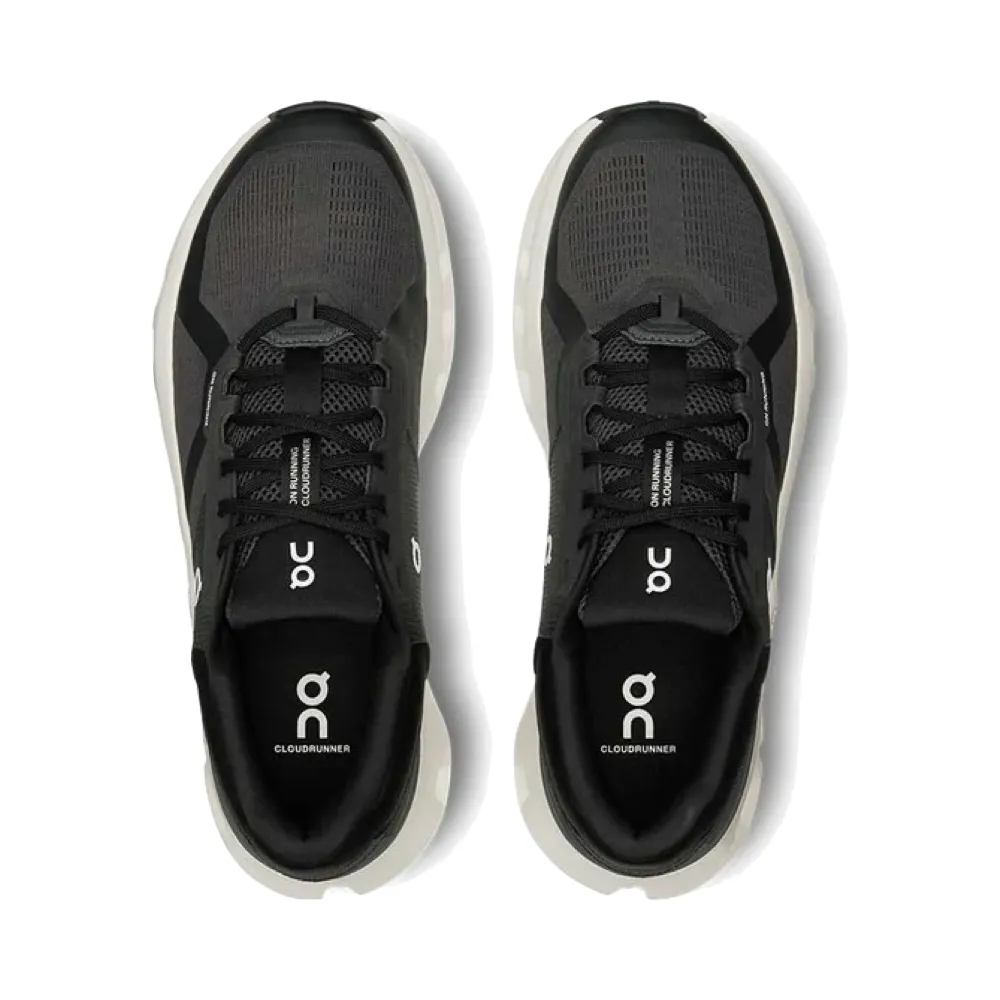 maintenance - free long - distance - specific shoes On Men's Cloudrunner 2 WIDE Width Sneaker in Eclipse/Black
