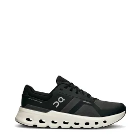 On Men's Cloudrunner 2 WIDE Width Sneaker in Eclipse/Black wide - toe shoes Sturdy