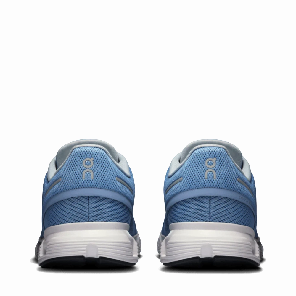 Tidy Lines On Women's Cloud 6 Sneaker in Chambray/White