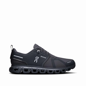 On Women's Cloud 6 Waterproof Sneaker in Black/Black Child Run Mesh Lining