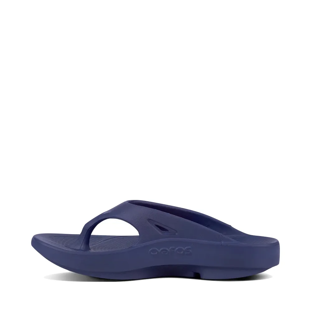 Fun Hike OOfos OOriginal Thong Sandal in Navy