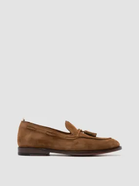 Early Commute subtle style OPERA 002 - Brown Suede Tassel Loafers