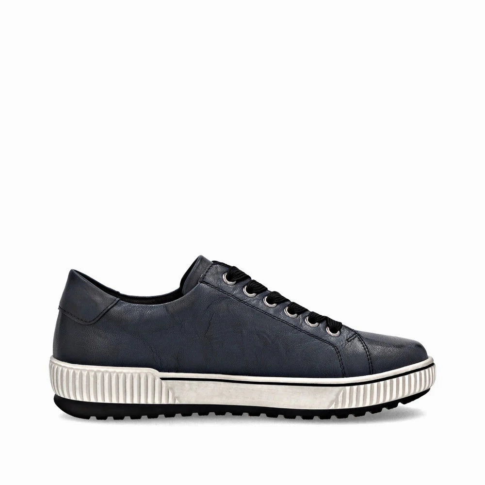 Remonte Women's Maditta 00 Waterproof Sneaker in Navy Sleek Frame