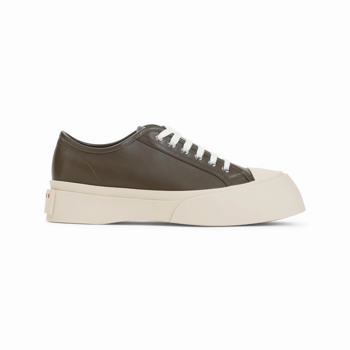 Footbed for short - distance Pablo Green Calf Leather Sneakers