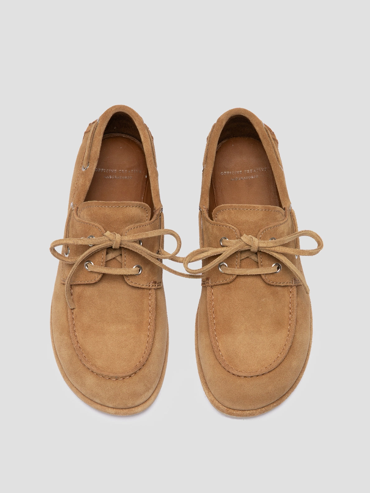 Designer Label Special Occasion LOVE 101 - Camel Suede Boat Shoes
