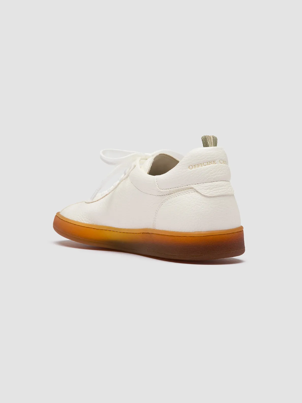 Determination HALO 001 - White Leather Low Top Sneakers