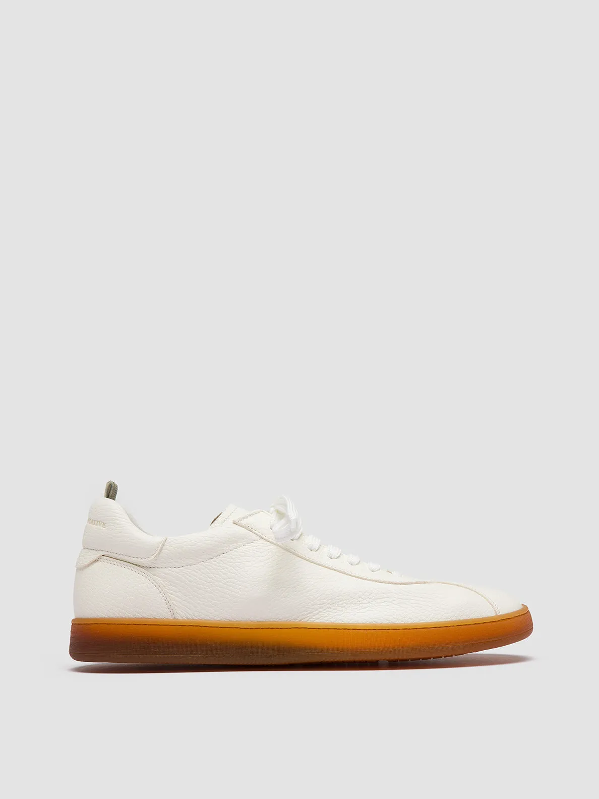 HALO 001 - White Leather Low Top Sneakers coronation - themed running shoes