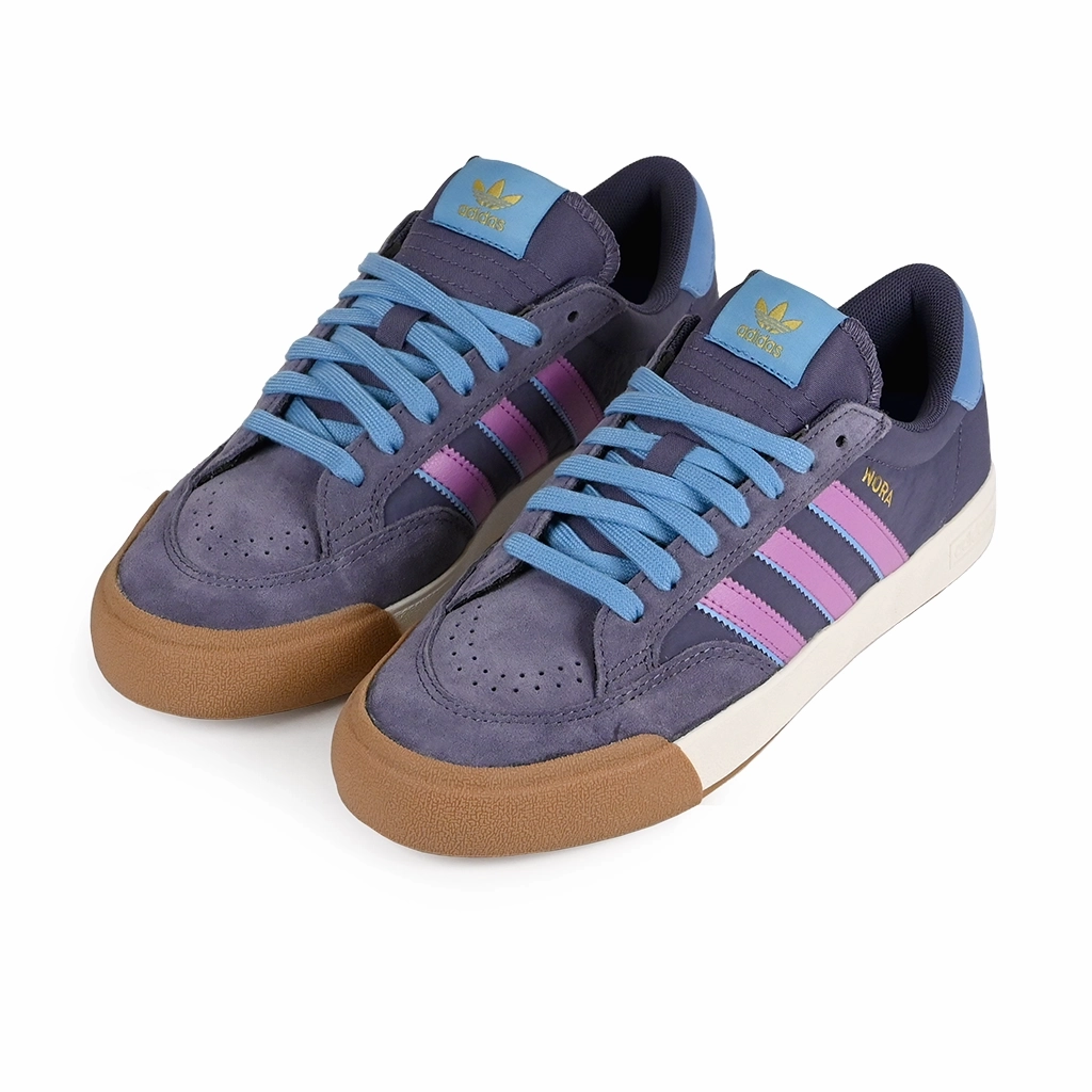 Shock-absorbing feature solid - colored shoes Adidas Skateboarding Nora Shoe