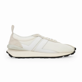 WHITE RUNNING EN TISSU SNEAKERS reflective - details - safety shoes